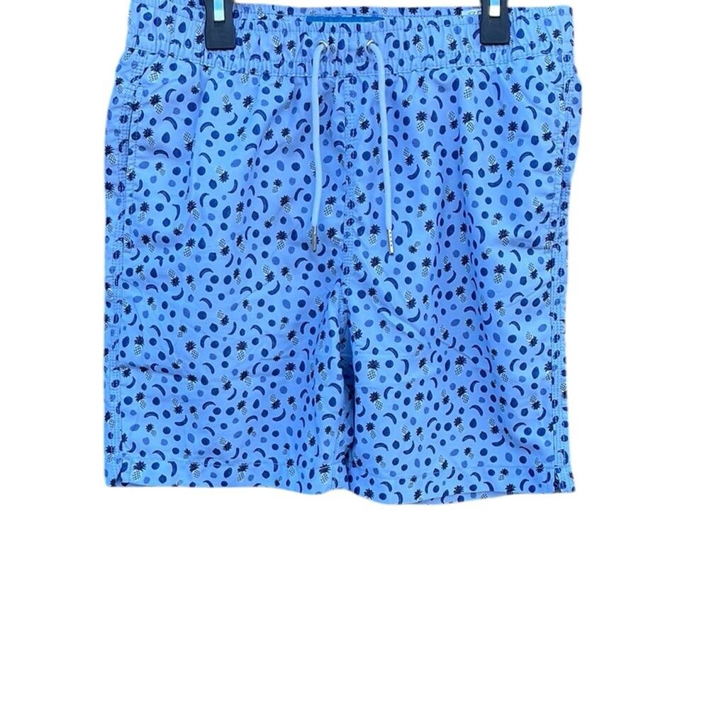 Blue Wave light blue swim shorts mesh lining size 14 NWOT